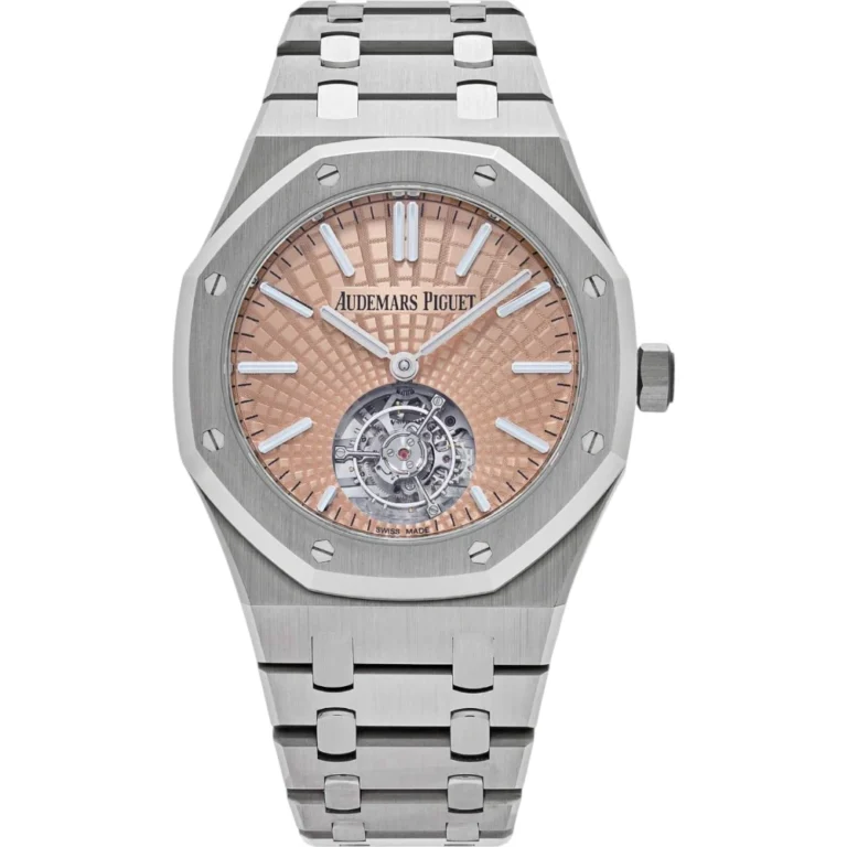 Audemars Piguet Royal Oak Selfwinding Flying Tourbillon Titanium Salmon Dial Limited Edition Replica