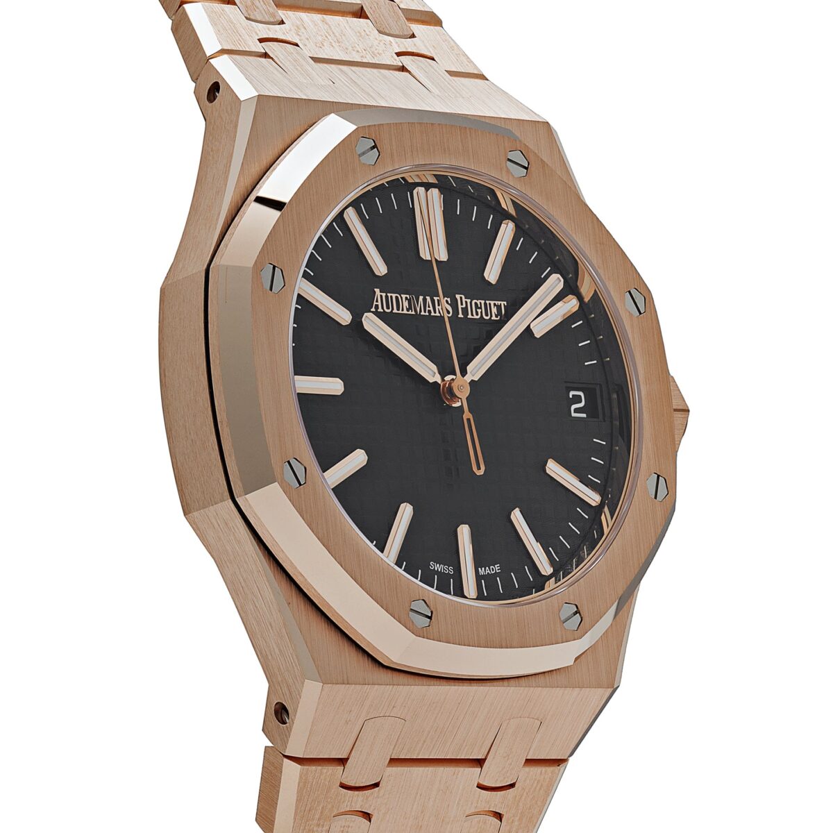 Audemars Piguet Royal Oak Selfwinding Rose Gold 50th Anniversary Black Dial Replica