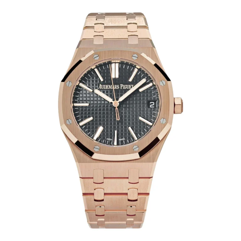 Audemars Piguet Royal Oak Selfwinding Rose Gold 50th Anniversary Black Dial Replica
