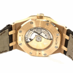 Audemars Piguet Royal Oak Silver Dial 41mm Rose Gold Brown Leather Replica