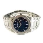 Audemars Piguet Royal Oak Stainless Steel Watch Blue Index Dial Replica