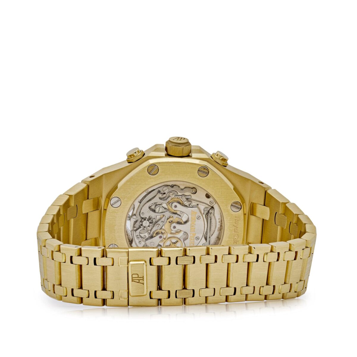 Audemars Piguet Royal Oak Tourbillon Chronograph Yellow Gold Silver Dial Replica