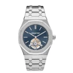Audemars Piguet Royal Oak Tourbillon Extra-Thin Steel Blue Dial Replica