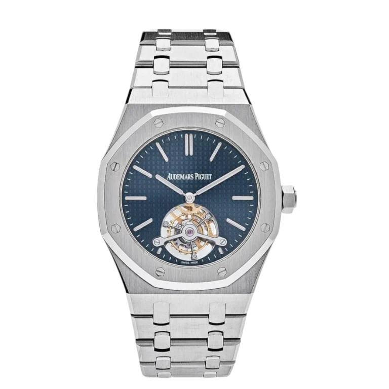Audemars Piguet Royal Oak Tourbillon Extra-Thin Steel Blue Dial Replica