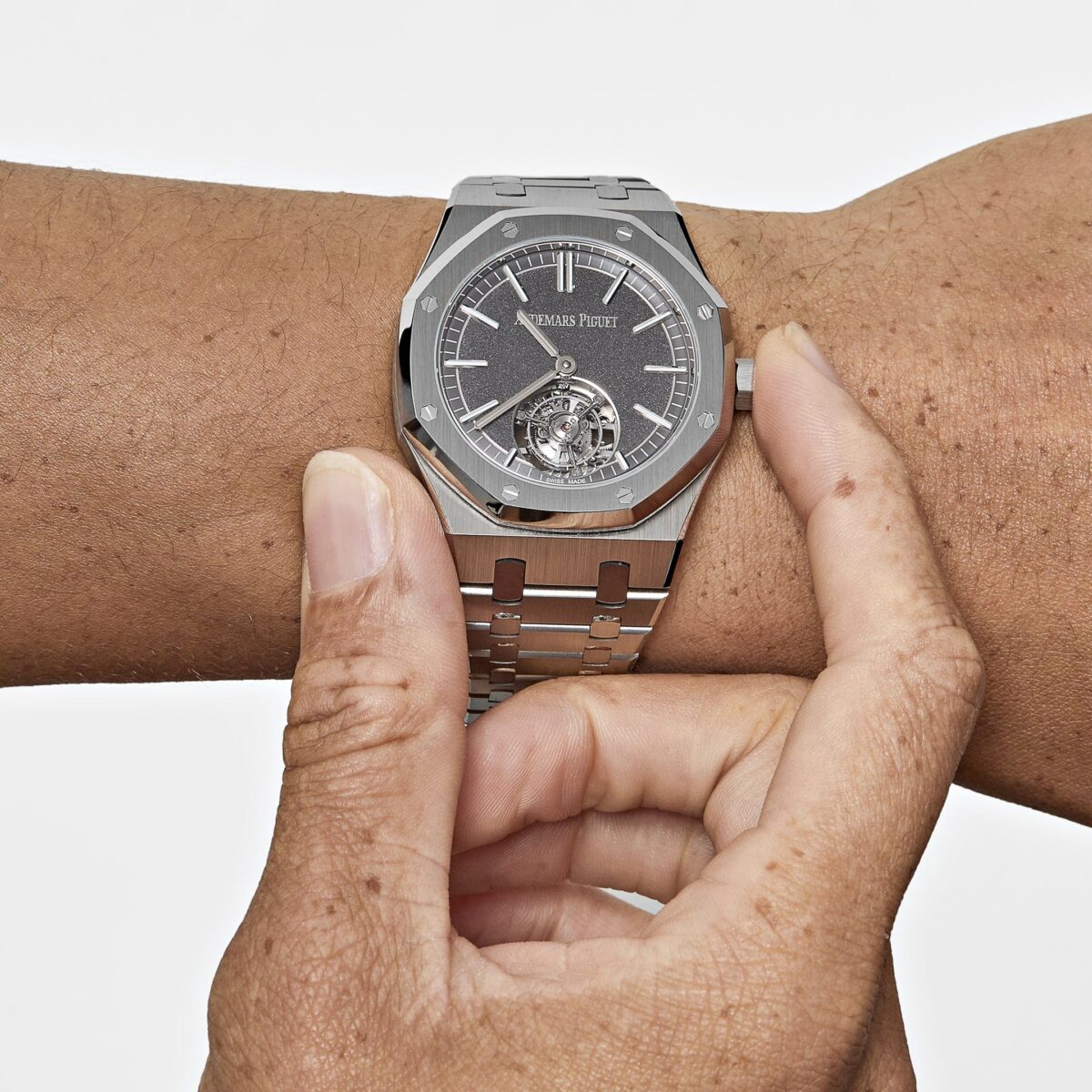 Audemars Piguet Royal Oak Tourbillon Selfwinding Flying Titanium Slate Dial Replica