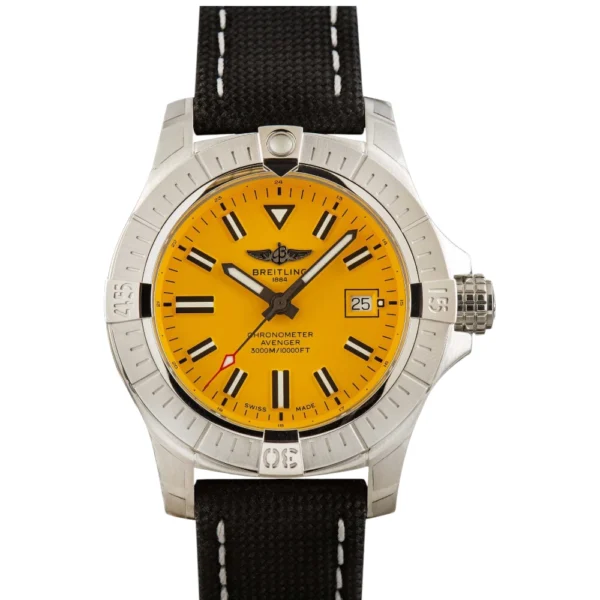 Breitling Avenger Automatic 45 Seawolf Yellow Dial Replica