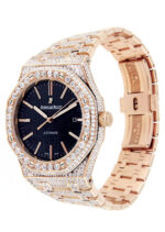 Diamond Audemars Piguet Royal Oak 18K Pink Gold 41 MM Replica