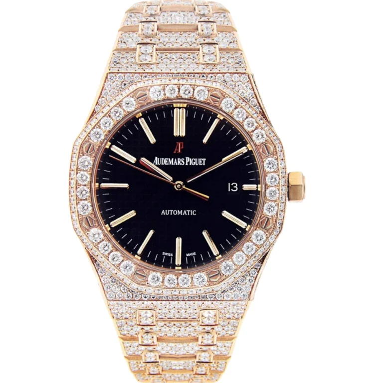 Diamond Audemars Piguet Royal Oak 18K Pink Gold 41 MM Replica