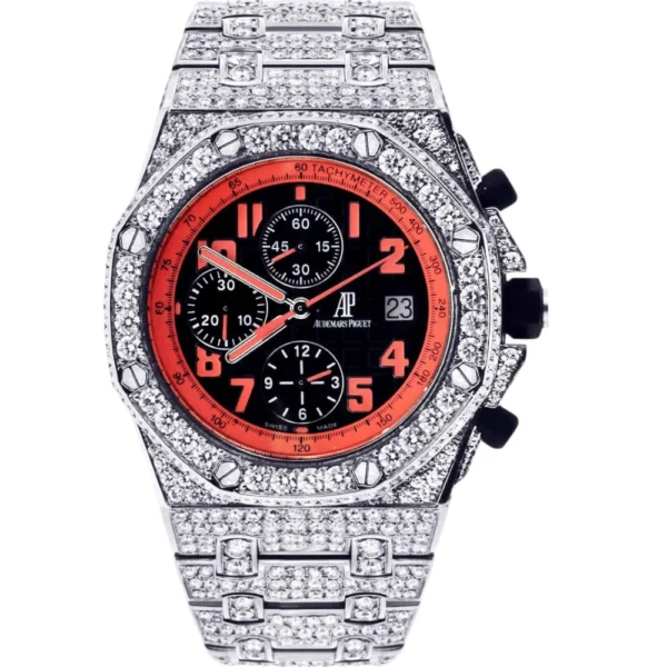 Diamond Audemars Piguet Royal Oak Offshore Volcano Stainless Steel 42 MM Replica