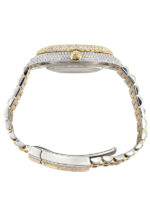 Diamond Iced Out Rolex Datejust 25 Carats Of Diamonds Abalone Mother of Pearl Dial Two Tone Two Row Jubilee Band Replica