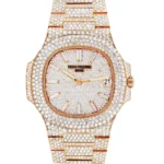 Diamond Patek Philippe Nautilus 18K Rose Gold Replica