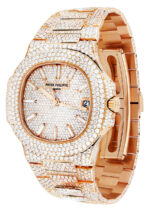 Diamond Patek Philippe Nautilus 18K Rose Gold Replica