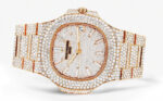 Diamond Patek Philippe Nautilus 18K Rose Gold Replica
