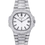 Diamond Patek Philippe Nautilus Stainless Steel Replica