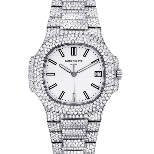 Diamond Patek Philippe Nautilus Stainless Steel Replica