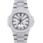 Diamond Patek Philippe Nautilus Stainless Steel Replica
