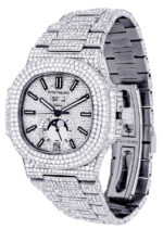 Diamond Patek Philippe Nautilus Stainless Steel Replica