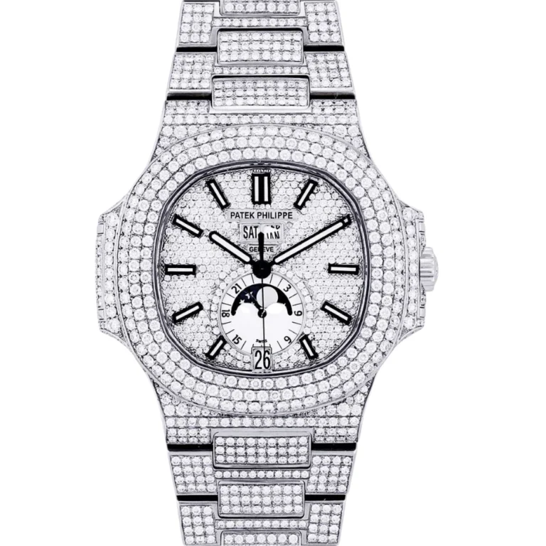 Diamond Patek Philippe Nautilus Stainless Steel Replica