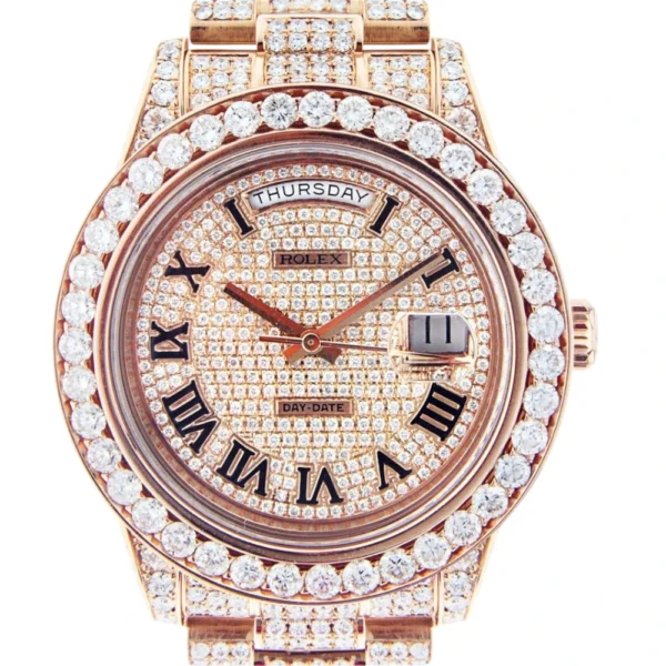 Diamond Rolex Day-Date 2 18K Pink Gold 41 MM Replica