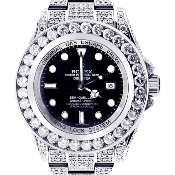 Diamond Rolex Deepsea Sea-Dweller Stainless Steel Replica
