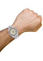 Diamond Rolex Sky Dweller 18K White Gold 42 Mm Replica