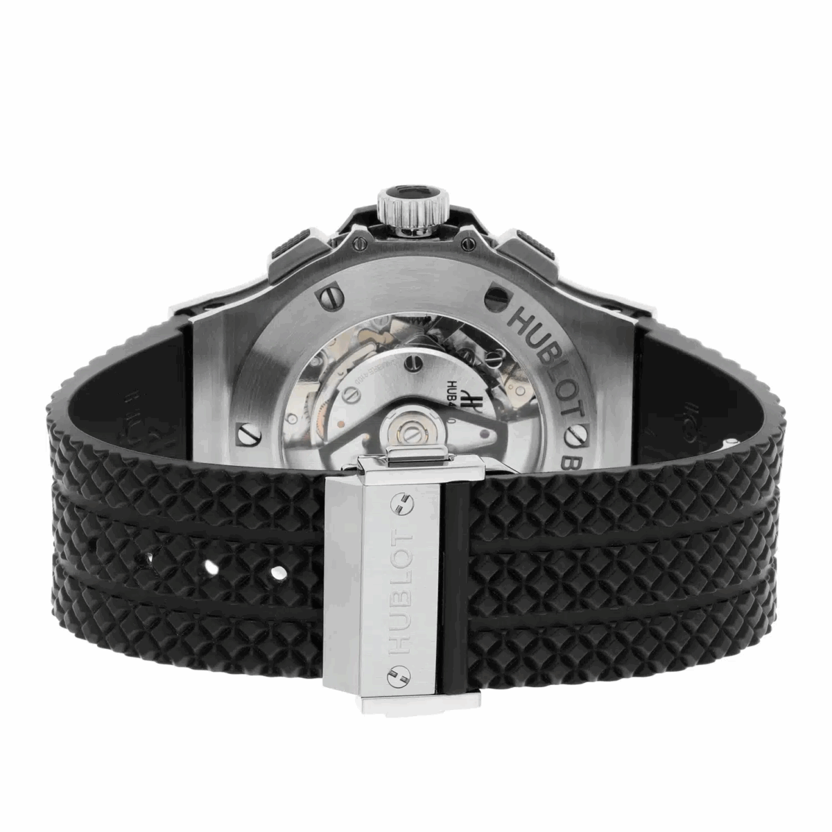 Hublot Big Bang 44 MM Black Dial Ceramic Bezel Rubber Band Unworn Replica