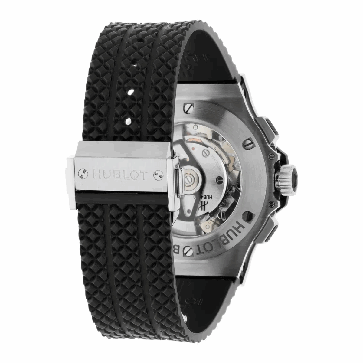 Hublot Big Bang 44 MM Black Dial Ceramic Bezel Rubber Band Unworn Replica