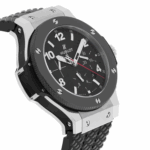 Hublot Big Bang 44 MM Black Dial Ceramic Bezel Rubber Band Unworn Replica