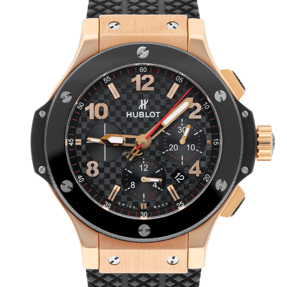 Hublot Big Bang Black Rose Gold with Black Rubber Watch Replica