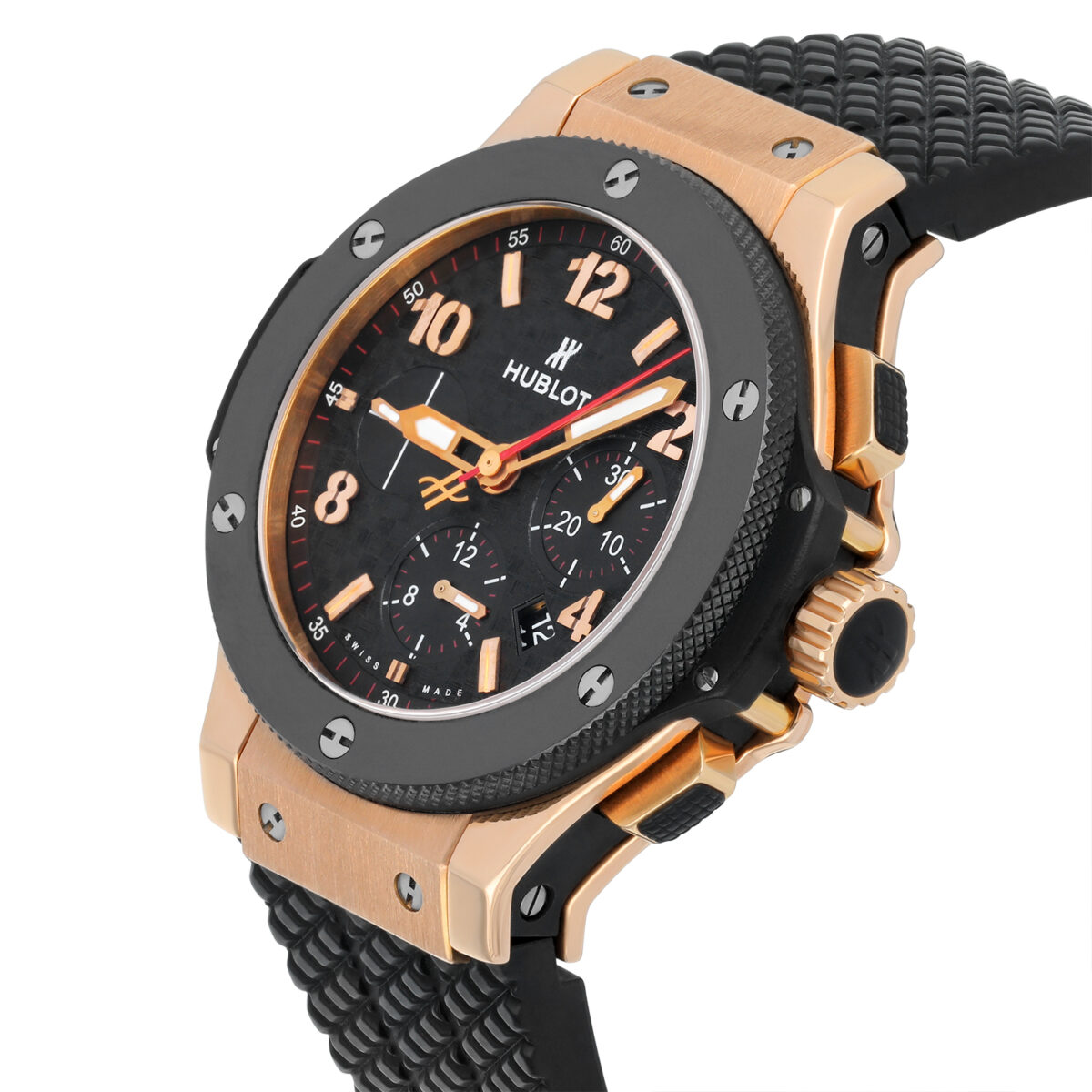 Hublot Big Bang Black Rose Gold with Black Rubber Watch Replica