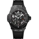 Hublot Big Bang Meca Black Ceramic with Black Rubber Watch Replica