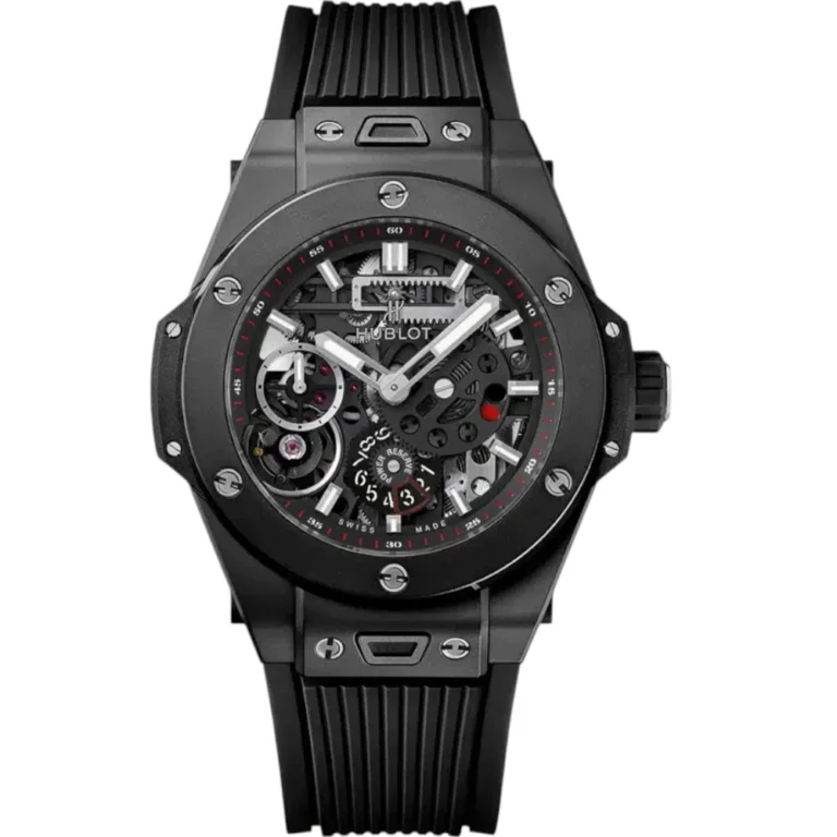 Hublot Big Bang Meca Black Ceramic with Black Rubber Watch Replica