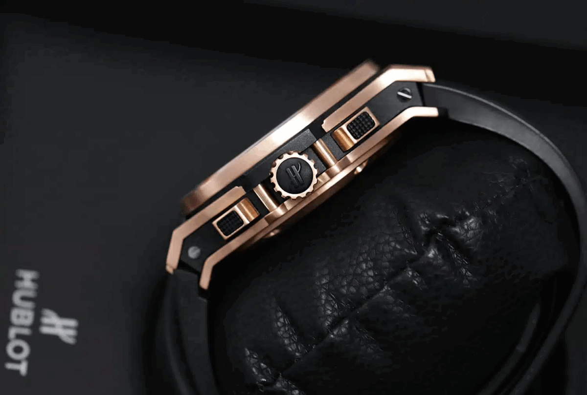 Hublot Big Bang Rose Gold with Black Rubber Watch Replica