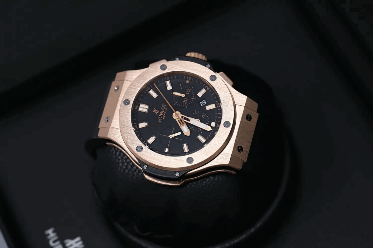 Hublot Big Bang Rose Gold with Black Rubber Watch Replica