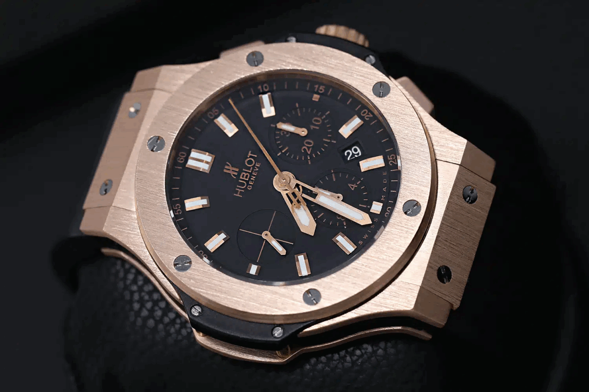Hublot Big Bang Rose Gold with Black Rubber Watch Replica