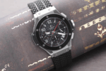 Hublot Big Bang Stainless Steel with Black Rubber Watch Complete Replica