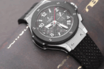 Hublot Big Bang Stainless Steel with Black Rubber Watch Complete Replica