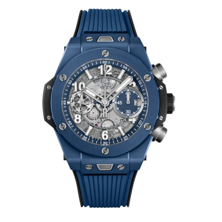 Hublot Big Bang UNICO 42mm Midsize Blue Strap Ceramic Watch Replica
