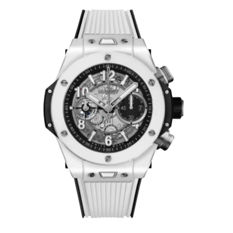Hublot Big Bang UNICO Ceramic/ White Strap Watch Replica