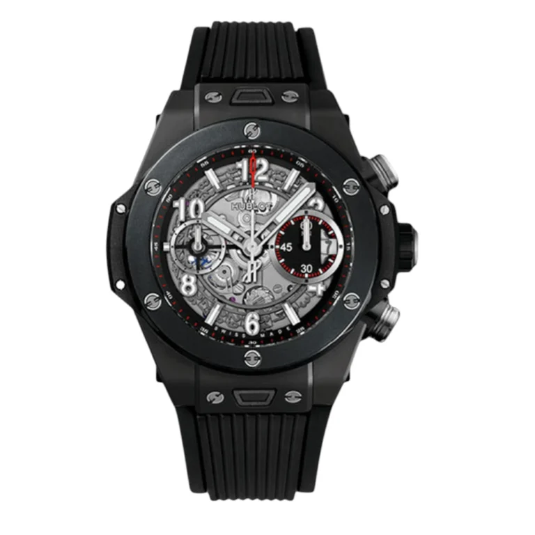 Hublot Big Bang Unico Black Magic 42mm Black Rubber Watch Replica