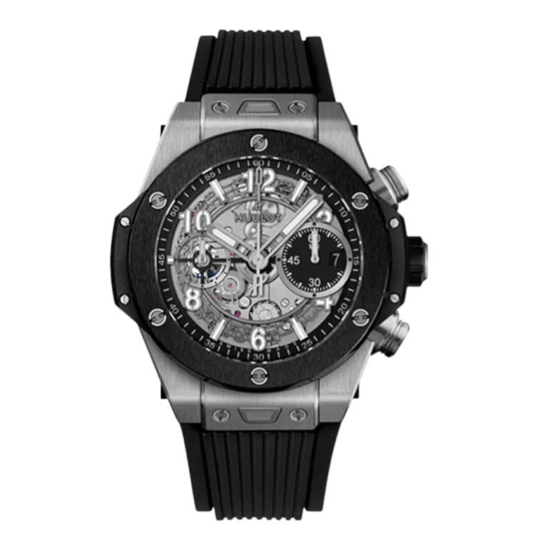 Hublot Big Bang Unico Chronograph Titanium And Ceramic Black Rubber Watch Replica