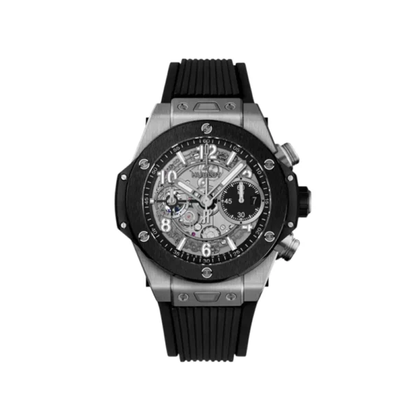 Hublot Big Bang Unico Chronograph Titanium with Black Rubber Watch Replica