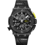 Hublot Big Bang Unico Golf Black Carbon With Black Calfskin Leather Watch Replica
