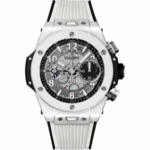 Hublot Big Bang Unico White Ceramic With White Rubber Watch Replica