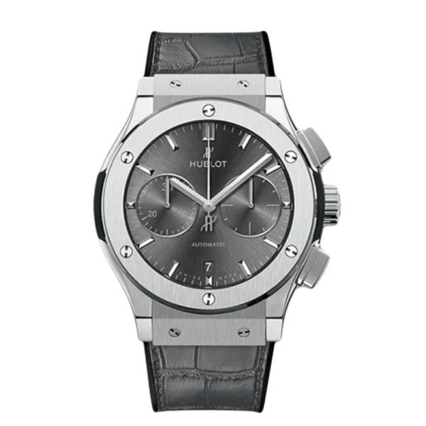 Hublot Classic Fusion Chronograph Titanium Grey Strap Grey Dial Watch Replica