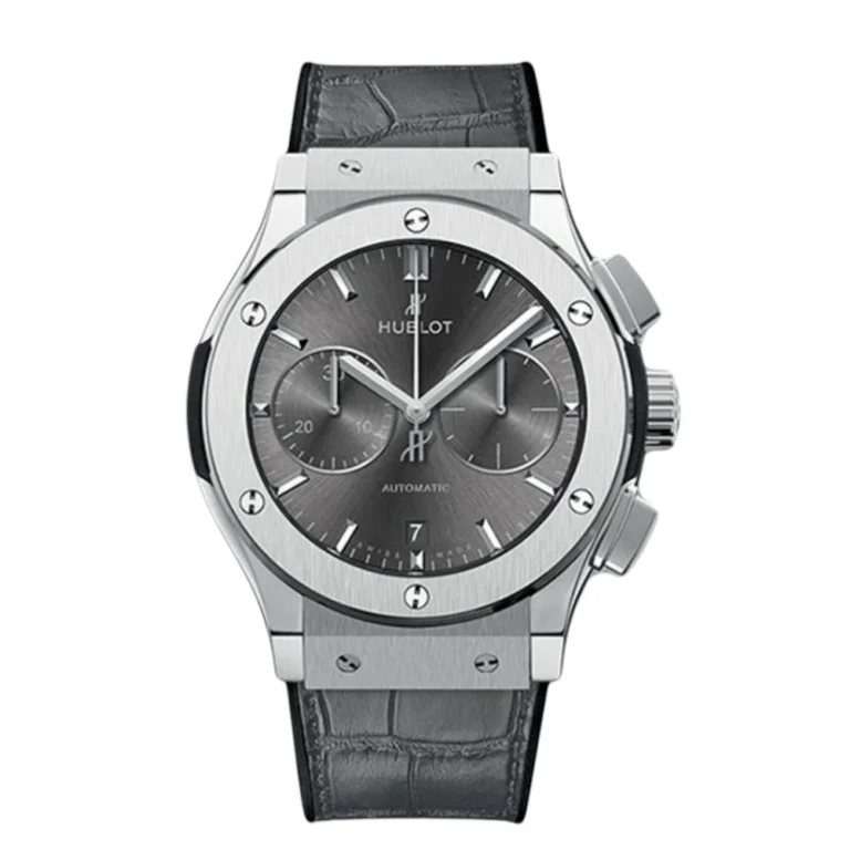 Hublot Classic Fusion Chronograph Titanium Grey Strap Grey Dial Watch Replica