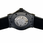 Hublot Classic Fusion Gold Ceramic With Black Leather Watch Replica