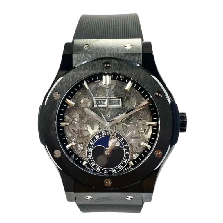 Hublot Fusion Classic Aerofusion Ceramic with Black Rubber Watch Replica
