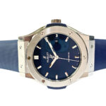 Hublot Fusion Classic Blue 42mm Grey titanium with Blue Dial Watch Replica