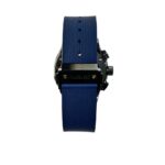 Hublot Fusion Classic Chronograph Ceramic With Blue Rubber Watch Blue Index Dial Replica
